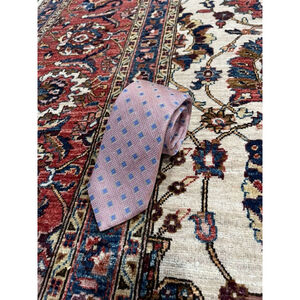 Vintage Ruth Graves Designer Geometric Preppy Silk Neck Tie